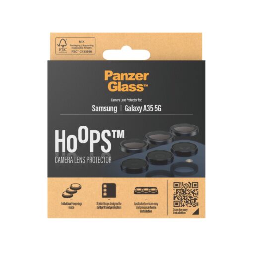 Tagakaamerate kaitseklaasid Hoops, Samsung Galaxy A35 5G, PanzerGlass - Image 3