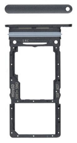 SIM card holder Samsung A336 A33 5G Awesome Black original (service pack)