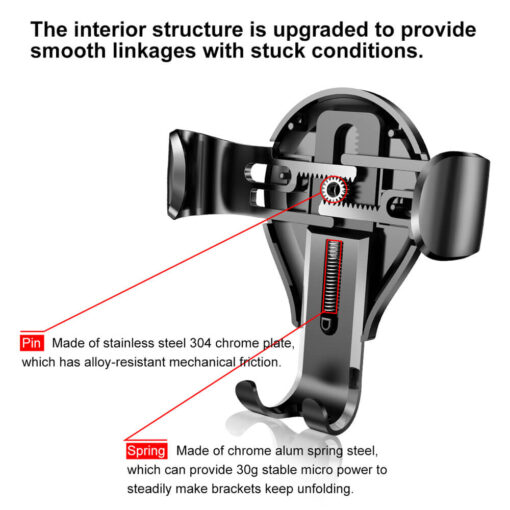 Baseus car holder Osculum gravity black - Image 2