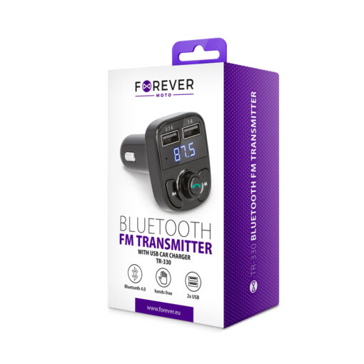 Forever FM transmitter Bluetooth TR-330 black - Image 4