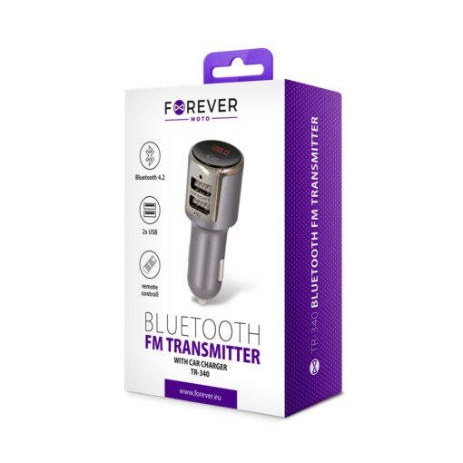 Forever FM transmitter Bluetooth TR-340 silver - Image 6