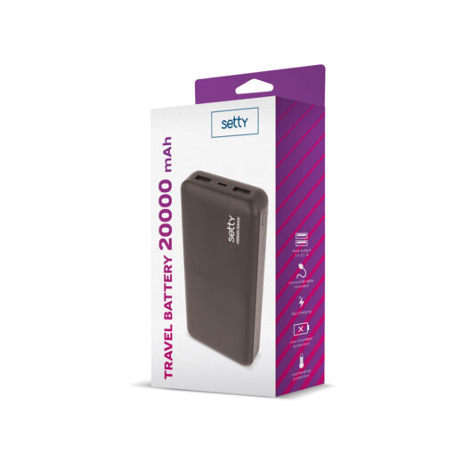 Setty power bank 20000 mAh SPB-20 black - Image 2