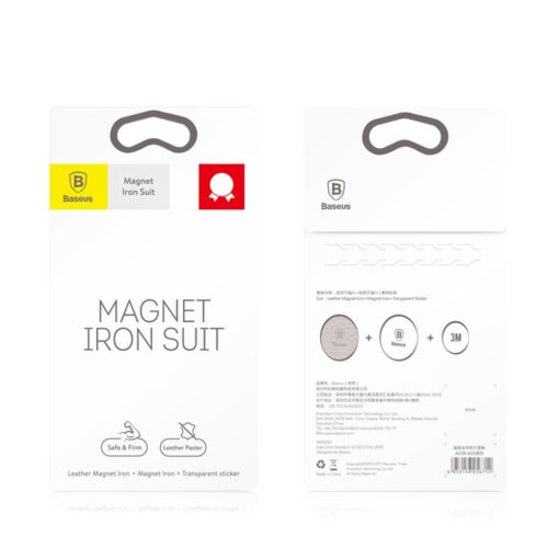 Baseus a set of stickers for the magnetic holder, silver plates - Image 4