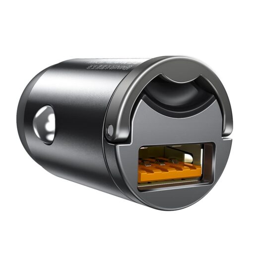 Baseus car charger Tiny Star Mini QC 3.0 30W 1x USB gray - Image 6