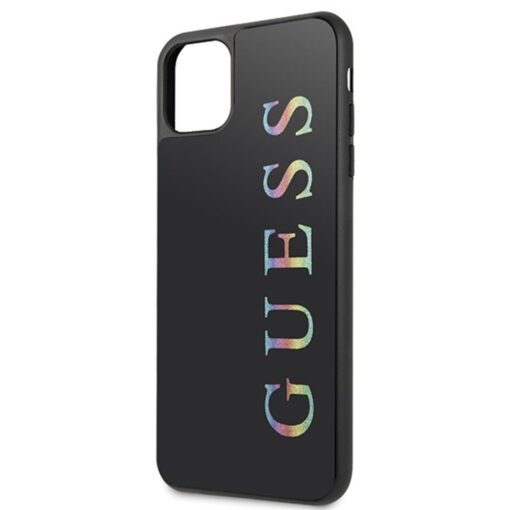 Guess case for iPhone 11 Pro Max GUHCN65LGMLBK black hard case Glitter Logo - Image 2