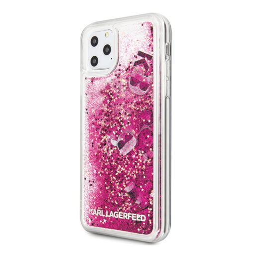 Karl Lagerfeld case for iPhone 11 Pro Max KLHCN65ROPI rose gold hard case Glitter