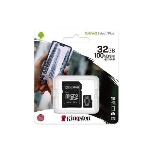 Kingston memory card 32GB microSDHC Canvas Select Plus cl. 10 UHS-I 100 MB/s + adapter - Image 3