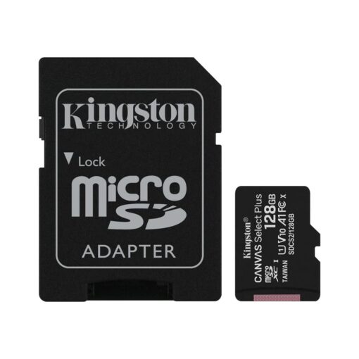 Kingston memory card 128GB microSDXC Canvas Select Plus cl. 10 UHS-I 100 MB/s + adapter - Image 2