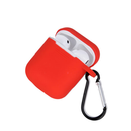 Case for Airpods / Airpods 2 red with hook - Image 3