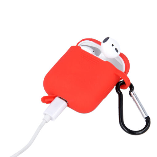 Case for Airpods / Airpods 2 red with hook - Image 4