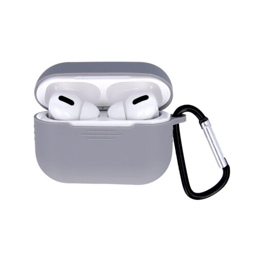 Case for Airpods Pro gray with hook - Image 2