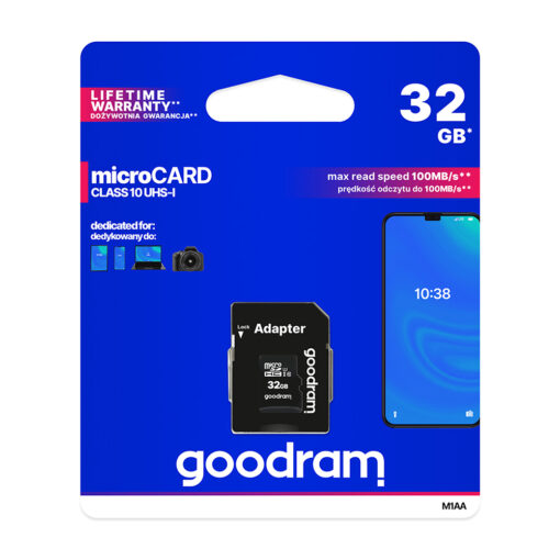 GoodRam memory card 32GB microSDHC cl. 10 UHS-I + adapter - Image 3