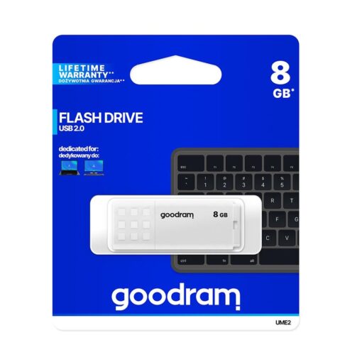 Goodram pendrive 8GB USB 2.0 UME2 white - Image 5