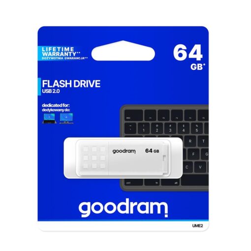 Goodram pendrive 64GB USB 2.0 UME2 white - Image 5