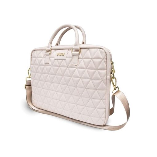 Guess bag for laptop GUCB15QLPK 15" pink Quilted - Image 2