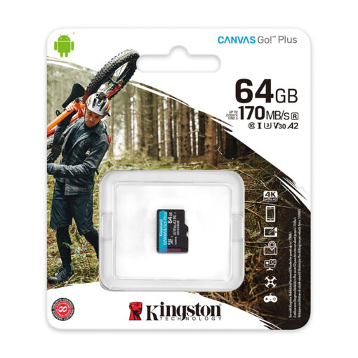 Kingston memory card 64GB microSDXC Canvas Go! Plus cl. 10 UHS-I 170 MB/s - Image 3