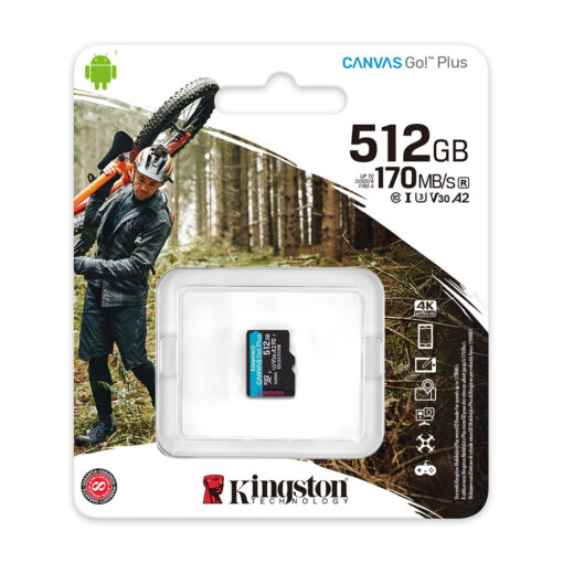 Kingston memory card 512GB microSDXC Canvas Go! Plus cl. 10 UHS-I 170 MB/s - Image 3