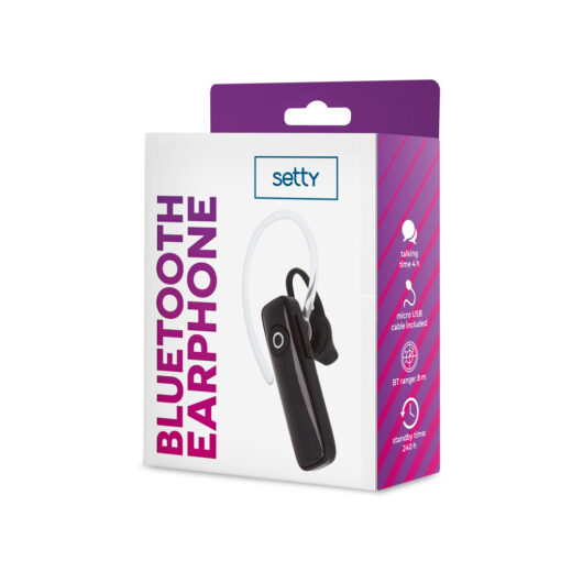 Setty Bluetooth earphone SBT-01 black - Image 2