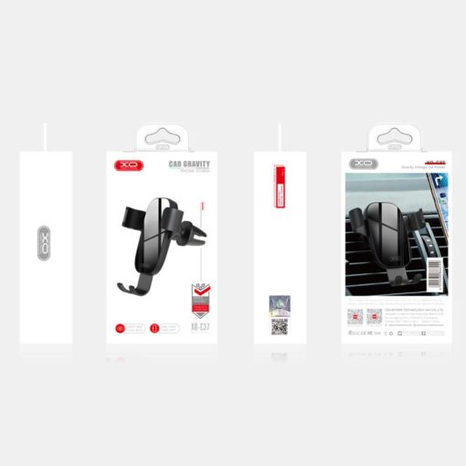 XO car holder C37 gravity black for air outlet - Image 4