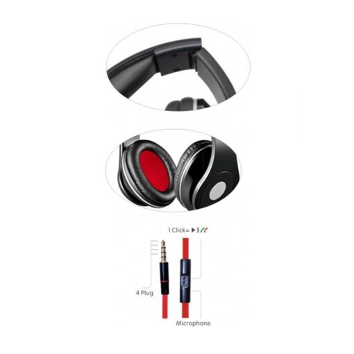 Rebeltec wired headphones AUDIOFEEL2 black - Image 2