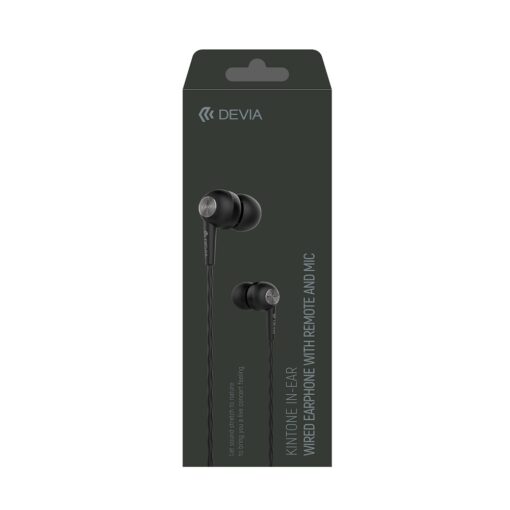 Devia wired earphones Kintone jack 3,5mm black - Image 2