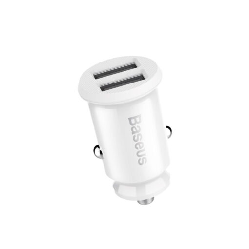 Baseus car charger Grain 2x USB 3,1A white