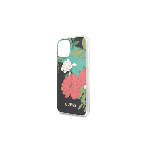 Guess case for iPhone 11 Pro Max GUHCN65IMLFL01 black hard case Flower Collection - Image 5