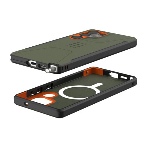 Kaitseümbris Civilian Pro, Samsung Galaxy S25 Ultra, militaarroheline/oranž, MagSafe ühilduv, Urban Armor Gear (UAG) - Image 8