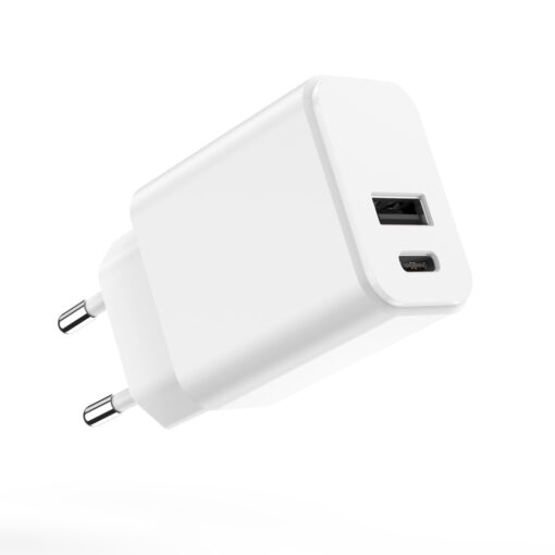 Setty charger 1x USB + USB-C 3A 20W white - Image 2