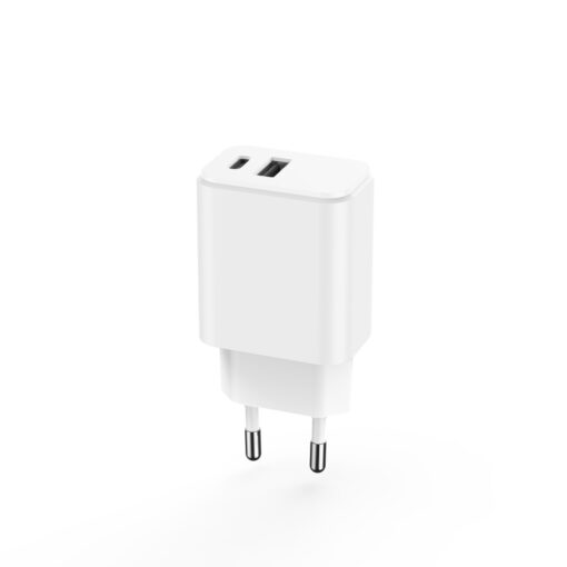 Setty charger 1x USB + USB-C 3A 20W white - Image 3