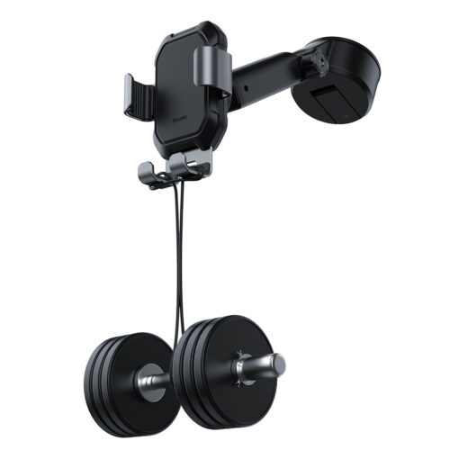 Baseus car holder Tank gravity black with suction cup - Image 5