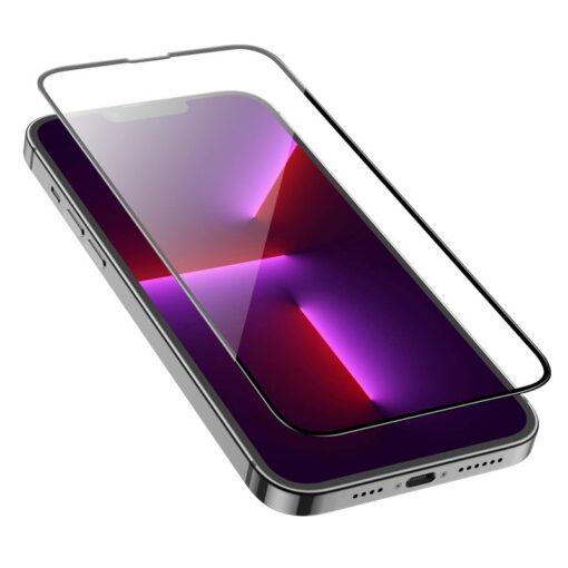 LCD kaitsev karastatud klaas 5D Full Glue Apple iPhone 16 Pro Max must - Image 3