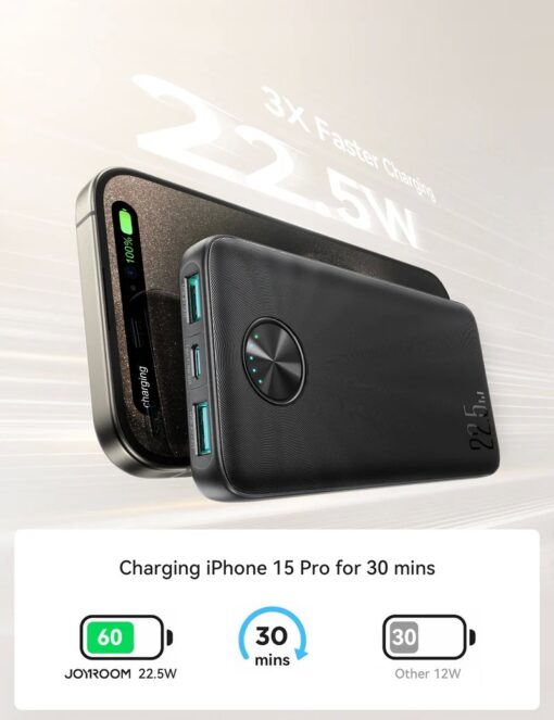 Väline aku Power Bank Joyroom JR-PBF15 22.5W 10000mAh must - Image 2