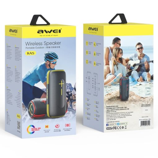 Bluetooth kaasaskantav kõlar Awei KA5 20W must - Image 3