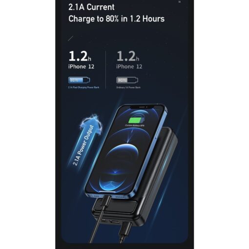 Väline aku Power Bank Awei P6K 5V/2.1A 20000mAh must - Image 3
