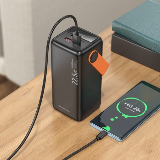 Väline aku Power Bank Borofone BJ66A 22.5W+PD20W 50000mAh must - Image 3