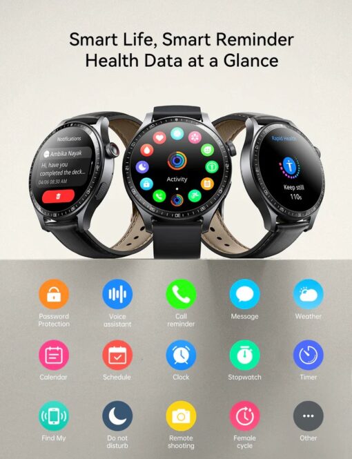 Nutikas käekell lastele Joyroom JR-FC2 Pro Classic Series Smart Watch (Make/Answer Call) Moonlight Silver - Image 4