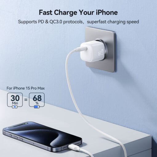 Laadija Joyroom JR-TCG08 20W GaN USB-C valge - Image 3