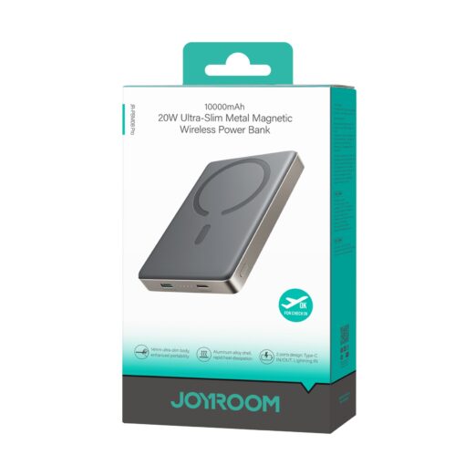 Väline aku Power Bank Joyroom JR-PBM08 Pro 20W Magnetic Wireless 10000mAh Natural Titanium - Image 2