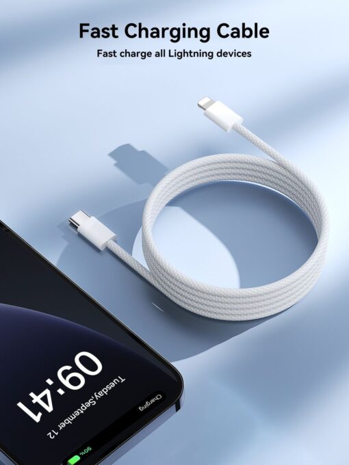 Laadimisjuhe Joyroom S-A45 USB-C to Lightning 30W 1.2m valge - Image 3