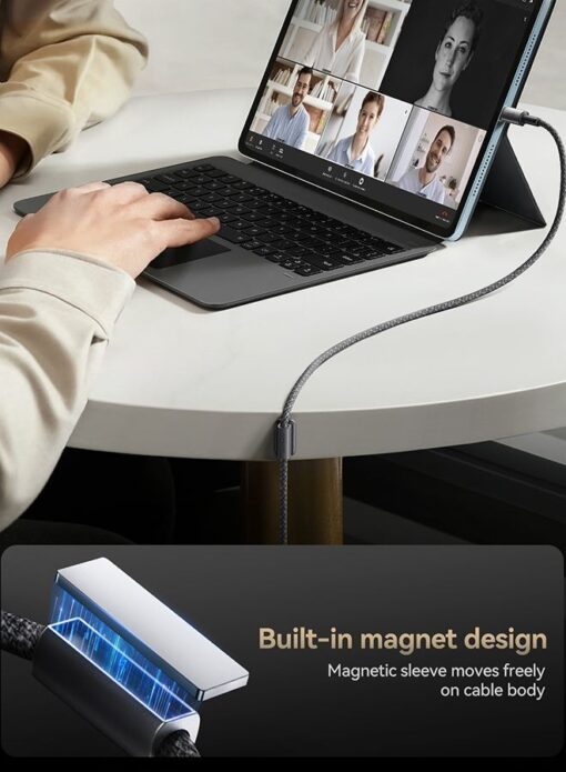 Laadimisjuhe Joyroom SA-50 USB-A to Lightning 3A 1.2m tumehall - Image 3