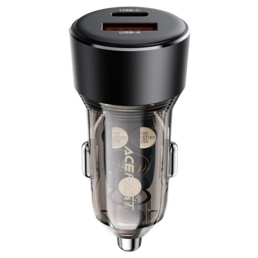 Autolaadija Acefast B12 60W USB-C/USB-A must - Image 2