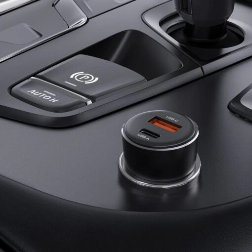 Autolaadija Acefast B12 60W USB-C/USB-A must - Image 4