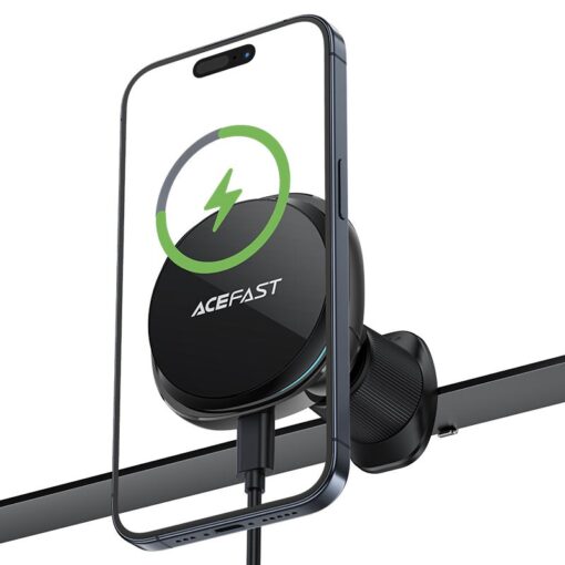 Laadija-hoidjaga magnetauto Acefast D31 MagSafe 15W must - Image 3