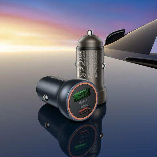 Autolaadija Borofone BZ32A USB-C/USB-A 30W hall - Image 3