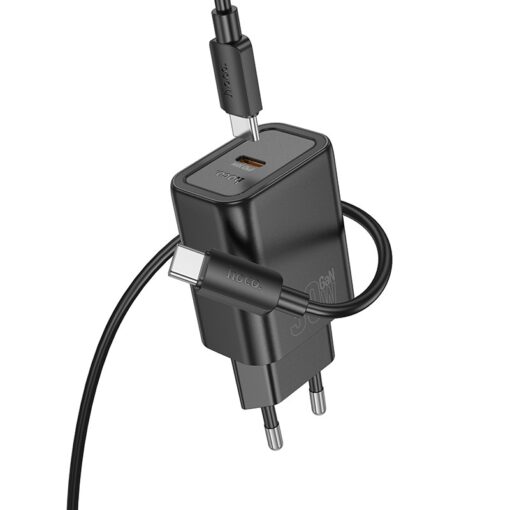 Laadija Hoco N62 30W GaN USB-C + USB-C to USB-C cable 1.0m must - Image 2