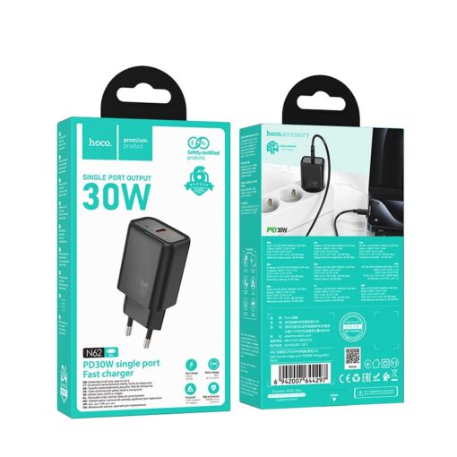 Laadija Hoco N62 30W GaN USB-C must - Image 4