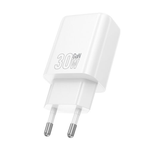 Laadija Hoco N63 30W GaN USB-C/USB-A valge - Image 2