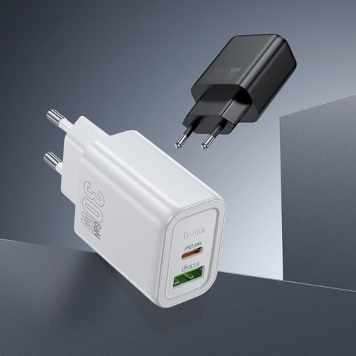 Laadija Hoco N63 30W GaN USB-C/USB-A must - Image 3