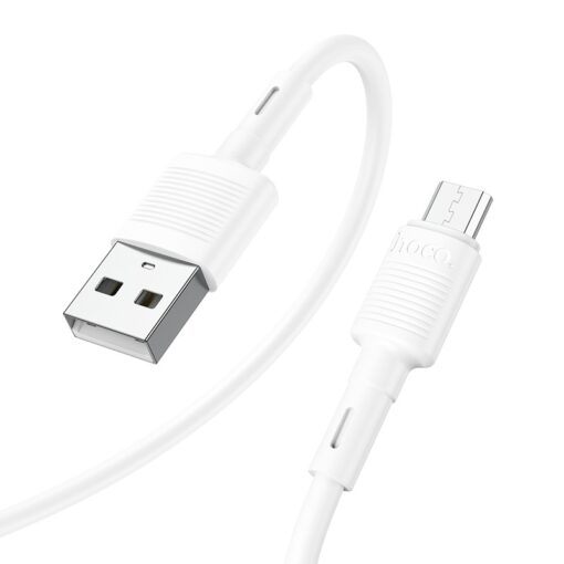 Laadimisjuhe Hoco X83 USB-A to MicroUSB 1.0m valge - Image 2